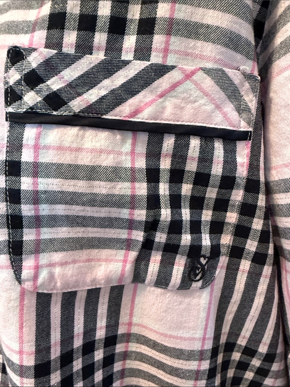 Victoria's Secret Pink Plaid Flannel Pajama Set - Picture 3 of 15